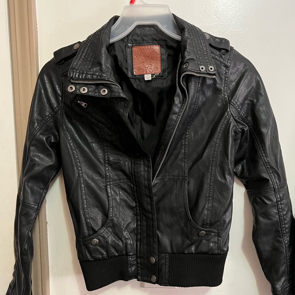 Kids Polo Club Leather Jacket